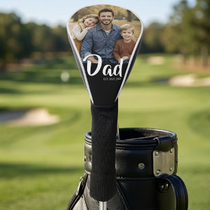 Vater hat modernes Skriptfoto eingerichtet Golf Headcover