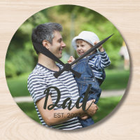 Vater hat modernes Skriptfoto erstellt