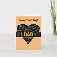 Vater Heart African American Happy Vatertag Card
