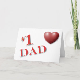 Vater Heart Fathies Day Karte