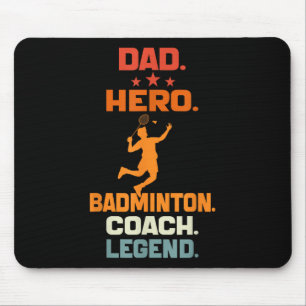 Vater Held Badminton Trainer Legende Badminton Spi Mousepad
