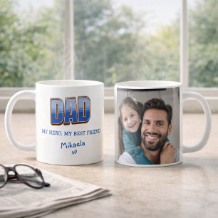 Vater Held Best Friend Foto-Tasse Kaffeetasse