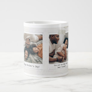 Vater-Held-Tasse   3-Foto-Collage-Tassengeschenk Jumbo-Tasse