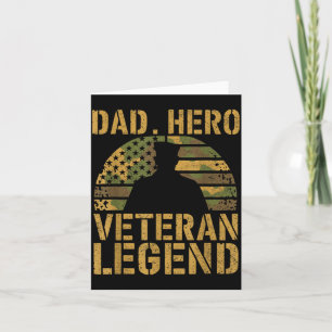 Vater Held Veteran Legende Tarnung amerikanische F Karte