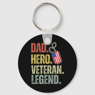 Vater Held Veteran Legende Vatertag Vater Opa Ve Schlüsselanhänger