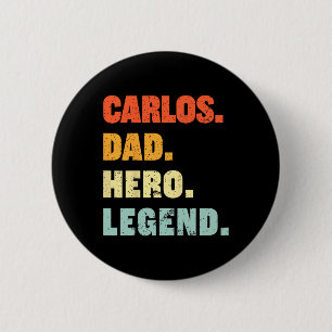 Vater Hero Legend Personalisiert Individuelle Name Button