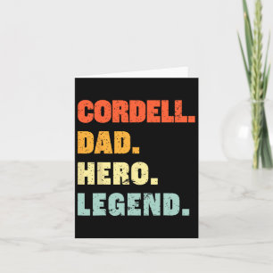 Vater Hero Legend Personalisiert Individuelle Name Karte