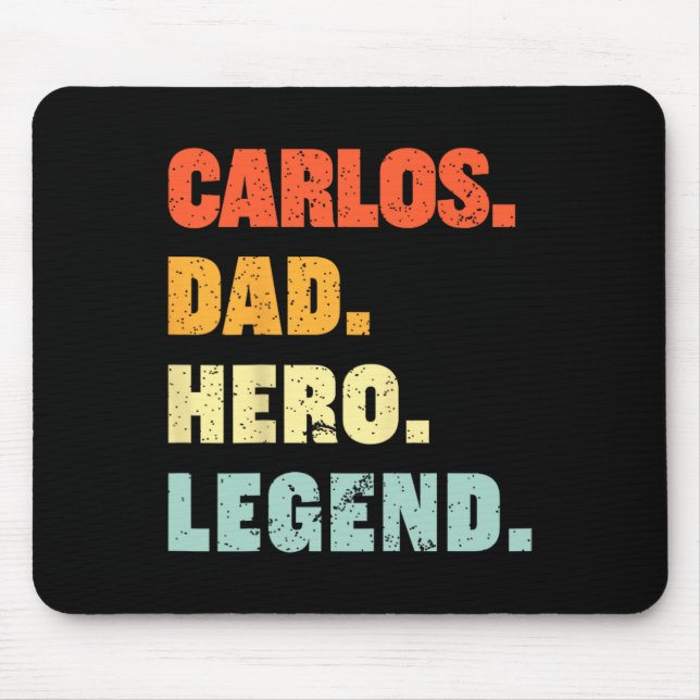 Vater Hero Legend Personalisiert Individuelle Name Mousepad (Vorne)