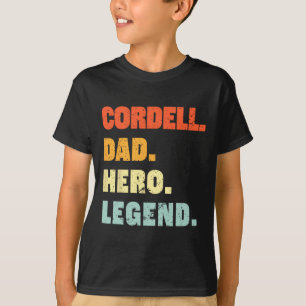Vater Hero Legend Personalisiert Individuelle Name T-Shirt