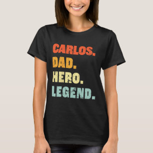 Vater Hero Legend Personalisiert Individuelle Name T-Shirt