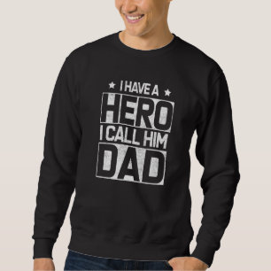 Vater Hero Pater Vater Daddy Papa FamilienSohn Toc Sweatshirt