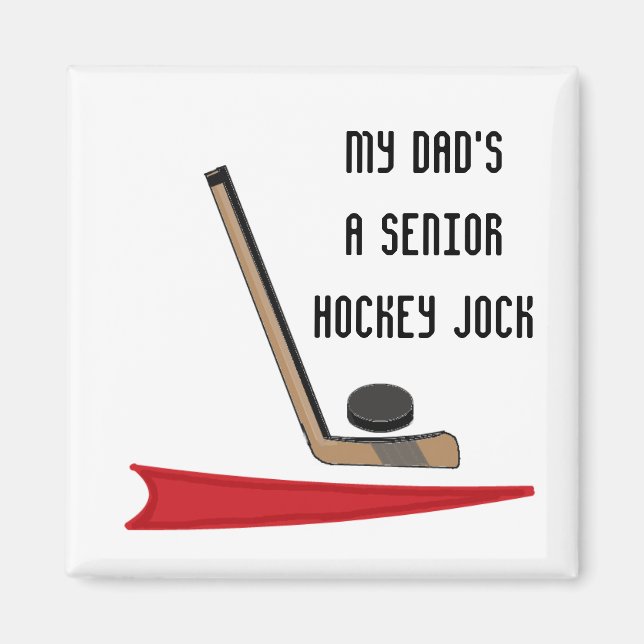 Vater - Hockey-Senior-Spieler Magnet (Vorne)