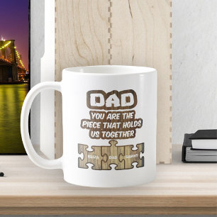 Vater Holding Family   2 Names Edition Kaffeetasse