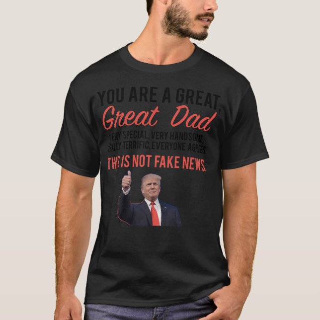 Vater Holiday Geschenk Fathers Day Donald Trump T-Shirt (Vorderseite)