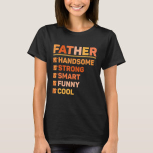 Vater Hübsche Schnur Intelligent Cooler Vatertag T-Shirt