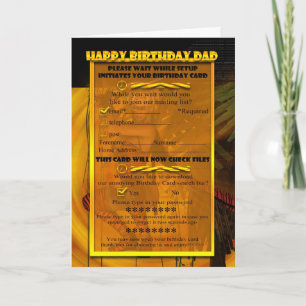 Vater Humorvolle Computer-Geburtstagskarte Karte