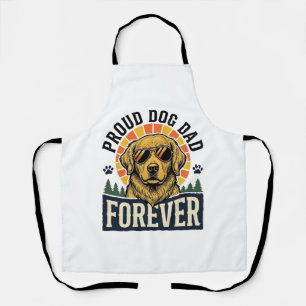 Vater-Hund-Shirt Vintage Golden Retriever Retro-De Schürze