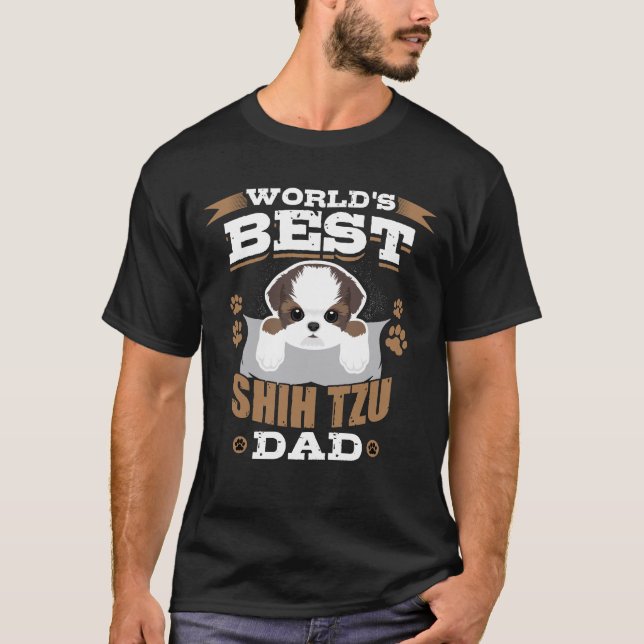 Vater-Hundeinhaber des Shih Tzu der Welt bester T-Shirt (Vorderseite)