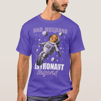 Vater Husband Astronautenlegende mit einem Schluck T-Shirt