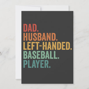 Vater Husband Baseball Verlassen Handlegende Einladung