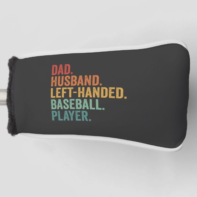 Vater Husband Baseball Verlassen Handlegende Golf Headcover (Vorderseite)