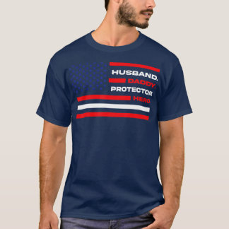 Vater Husband Daddy Protector Hero Men T-Shirt