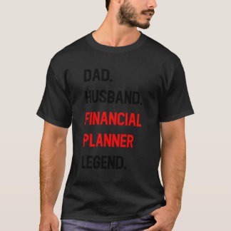 Vater Husband Financial Planner Legend Funny Offic T-Shirt