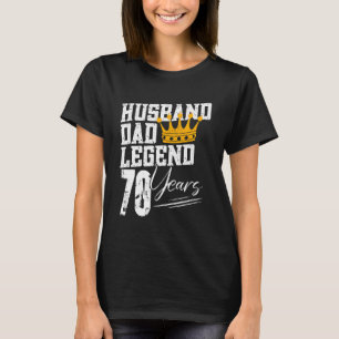 Vater Husband Legend 70 Jahre 70. Geburtstag 70 Ja T-Shirt