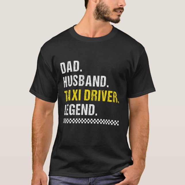 Vater Husband Taxi Fahrer T-Shirt (Vorderseite)