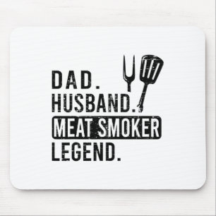 Vater. Husbynd. Fleisch Raucher. Legende. -Bbq Mousepad