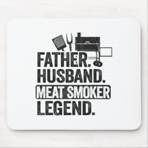 Vater Husbynd Fleisch Räucher Legende Grillen Dad  Mousepad