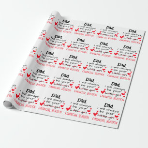 Vater, ich werde immer dein kleines Mädchen sein,  Geschenkpapier