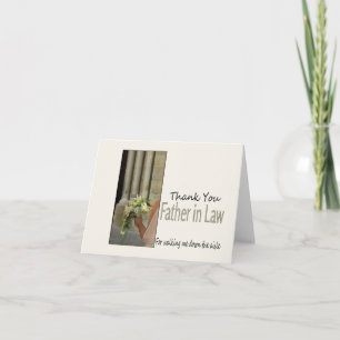 Vater im Gesetz Danke, dass du mich durch Aisle ge Dankeskarte
