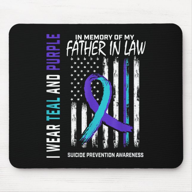 Vater im Gesetz Selbstmordbewusstsein Amerika Mousepad (Vorne)