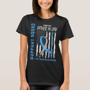 Vater im Gesetz Typ 1 Diabetes Shirt Flag Unterstü