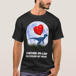 Vater im rechten Rex Dinosaurier-Spaß T-Shirt