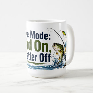 Vater im See-Modus: Kaffeetasse mit Angelmotiv