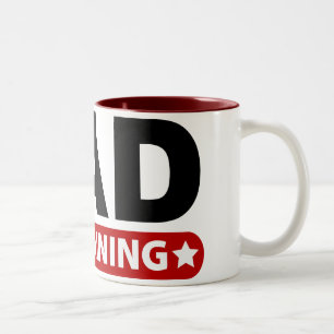 Vater im Training Zweifarbige Tasse