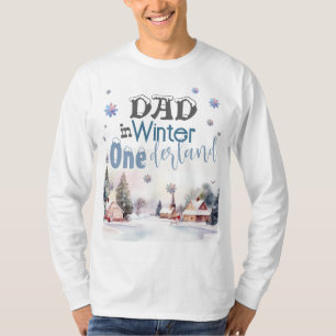 Vater im Winter Wonderland T-Shirt