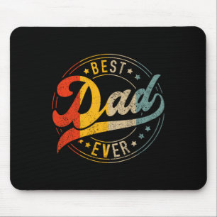 Vater immer Vintage Farben Retro Väter Tag Geburts Mousepad