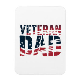 Vater in Rot, Weiß und Blau Magnet