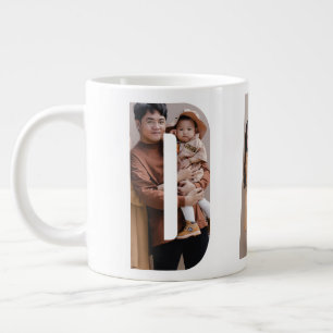 VATER individuell anpassbare Fotorahmen Vatertag B Jumbo-Tasse