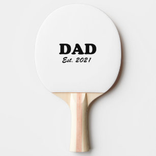 Vater, individueller Osttag Vatertag Schwarz-weiß Tischtennis Schläger