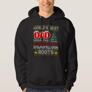 Vater Indonesien Weihnachtsgeschenk Idee Hässliche Hoodie