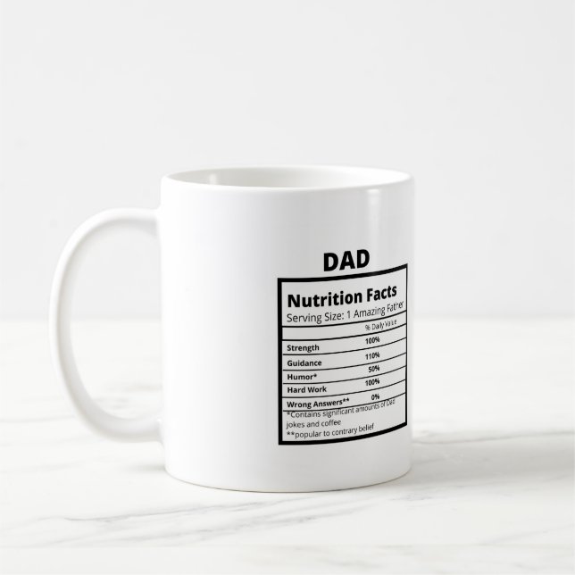 Vater Inhaltsstoffe Tasse (Links)