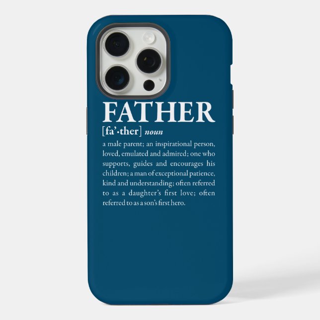 Vater iPhone Hülle (Rückseite)