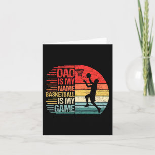 Vater ist mein Name Fun Papa Basketball ist mein S Karte