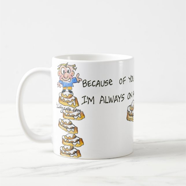 Vater ist mein ROLL-Modell - Funny Coffee Tasse (Links)