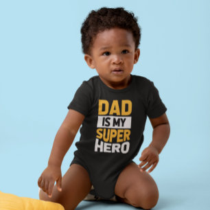 Vater ist mein Superheld Baby Strampler