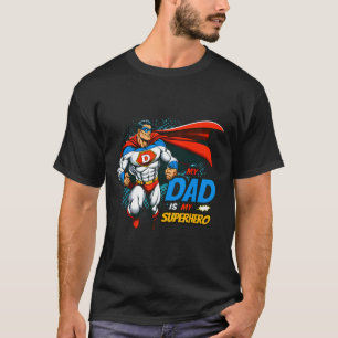 Vater ist mein Superhelden Kinder Cooles Comic des T-Shirt